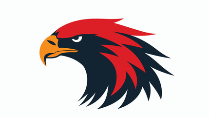 Obraz premium Eagle Royal Logo Template flat vector style isolated