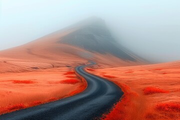  Minimalist wallpaper, minimalistic open road, serene and infinite atmosphere, travel style, simple, light background, 