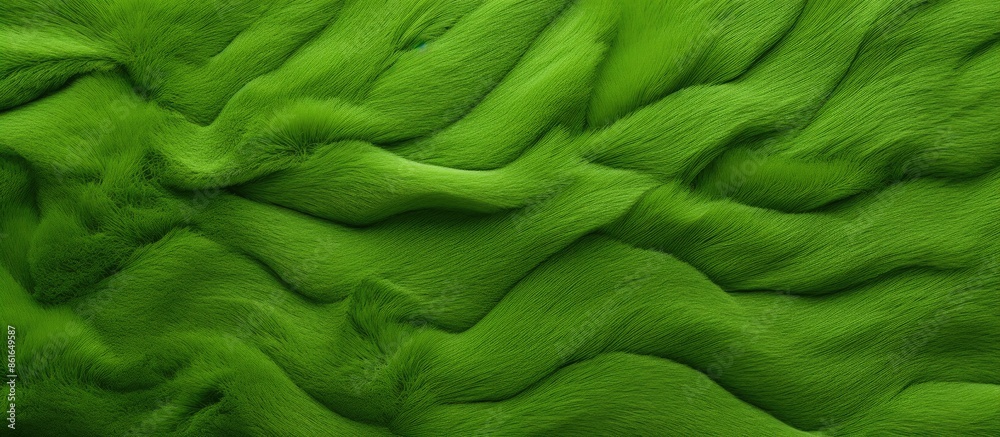 Poster background with vivid green wool felt texture, ideal for a copy space image.