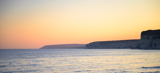 The beautiful Agios Ermogenis Beach Limassol in Cyprus
