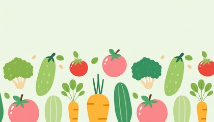 かわいい野菜のイラスト