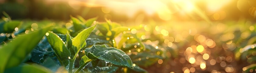 Obraz premium Smart Agricultural Irrigation Systems Conserving Water Efficiently for Sustainable Farming