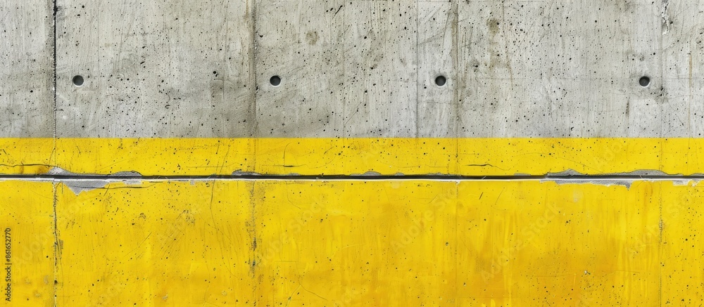 Aufkleber concrete background in yellow with a striped line, suitable for copy space image.