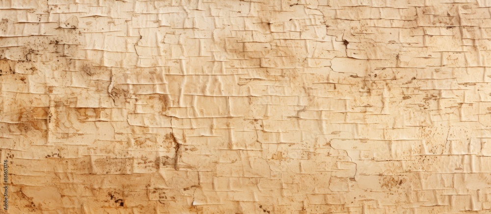 Poster Close-up of a natural background with a textured birch bark appearance, suitable for a copy space image.