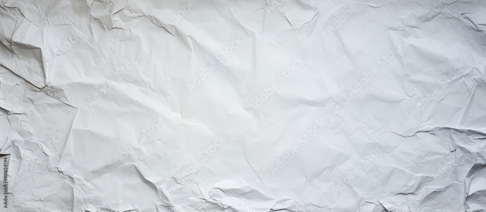 Poster Background with a crumpled white paper texture providing copy space image.