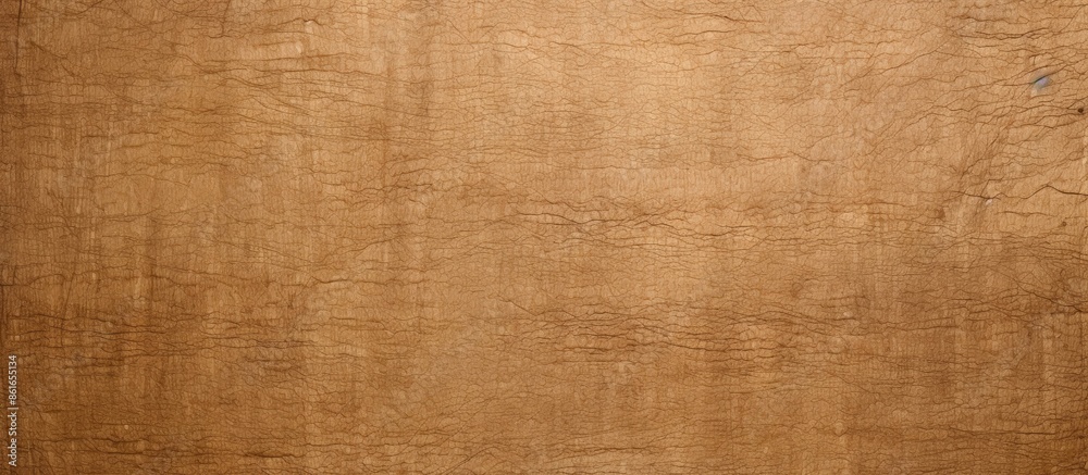Poster brown paper or cardboard provides a textured backdrop for designs with copy space image.