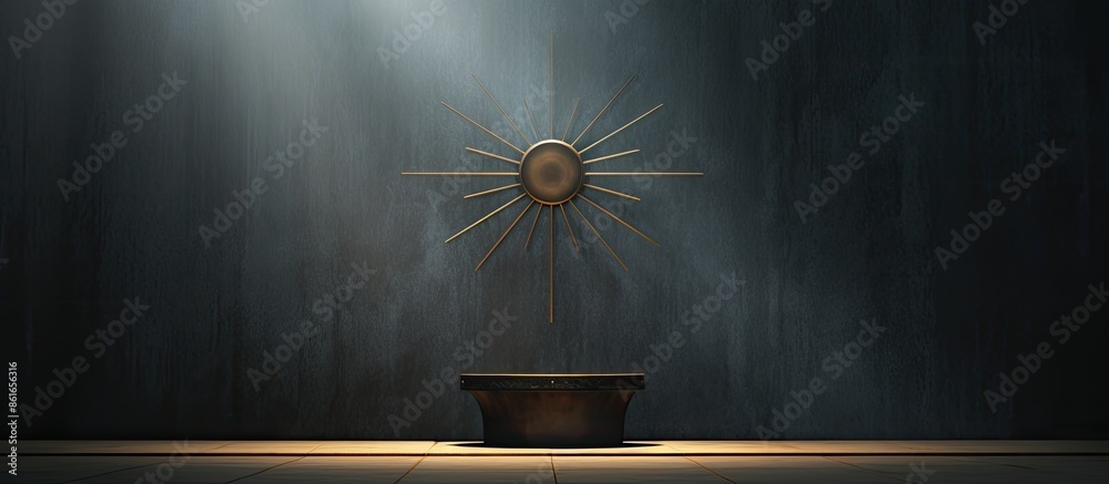 Poster religious symbol of christianity, providing a backdrop for text with copy space image.