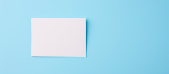 Front view of a card with a question mark on a pastel blue background, offering copy space image for text, plans, thoughts, or decision-making ideas.