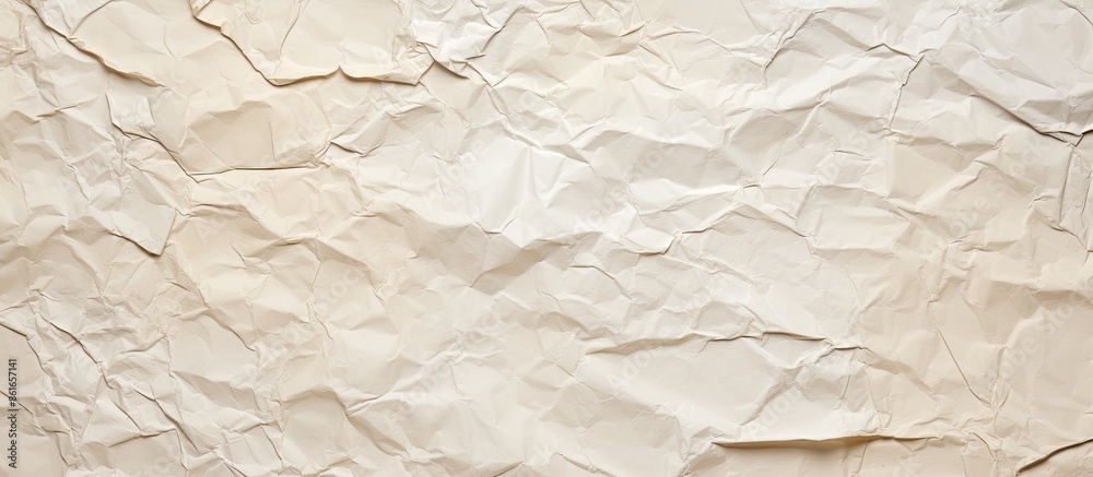 Aufkleber crumpled paper with torn edges, perfect for displaying advertising messages with copy space image.