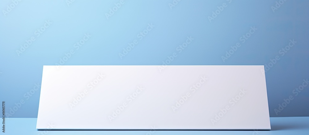 Poster A pristine white book on a subtle gradient background with ample copy space image.