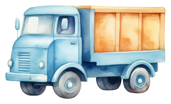 recommend clip art: PNG Toy truck vehicle transportation semi-truck.