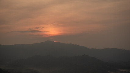 Morning view high on the mountain.