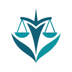 Modern and minimalist Law firm logo icon vector art illustration 