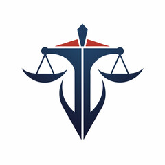 Modern and minimalist Law firm logo icon vector art illustration 