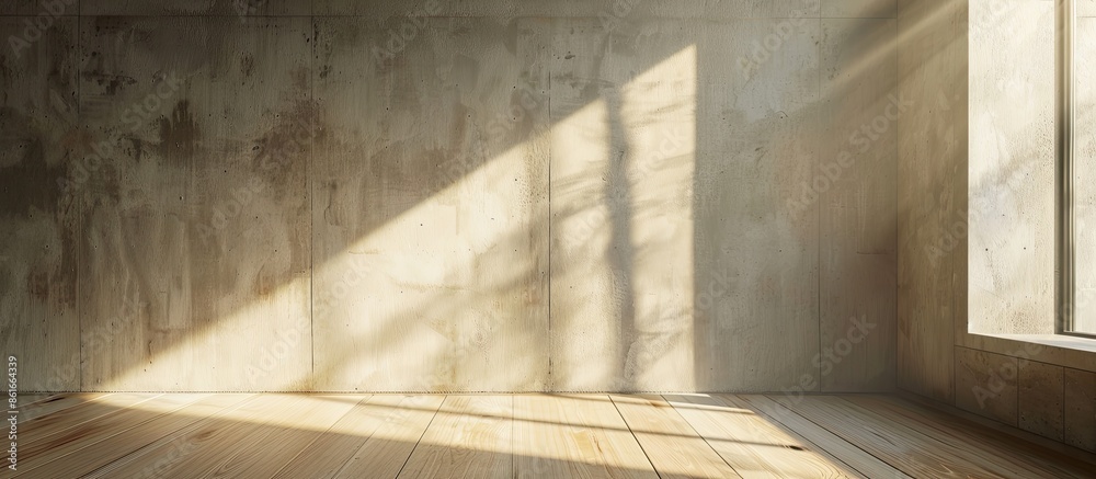 Aufkleber interior concept design with creative copy space image and ample natural light in an empty room.