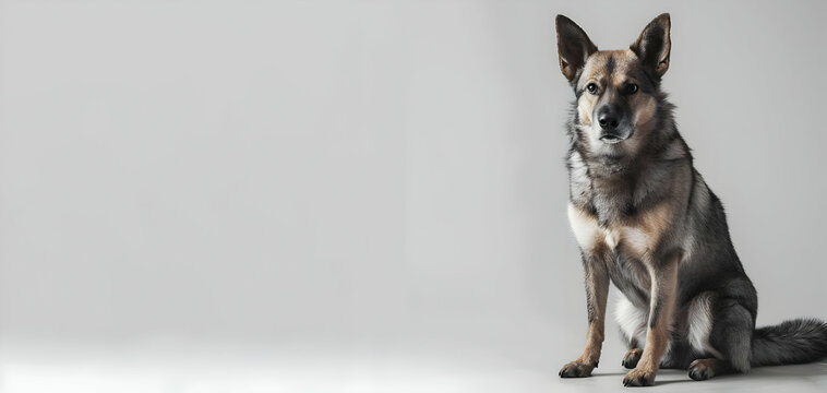 A Swedish Vallhund sitting with a foxlike appearance