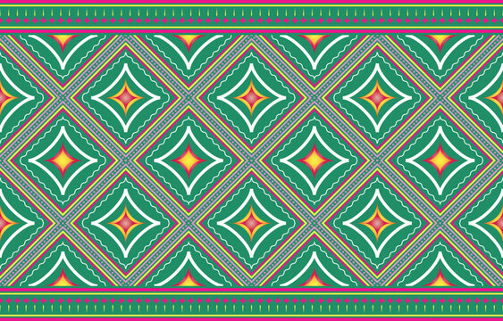 Abstract ethnic geometric seamless patterns colorful design for background, wallpaper, textile, print, wrapping, fabric, clothing, home decor. vector illustration