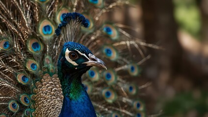 The mesmerizing dance of a peacock displaying its plumage during mating season ai_generated
