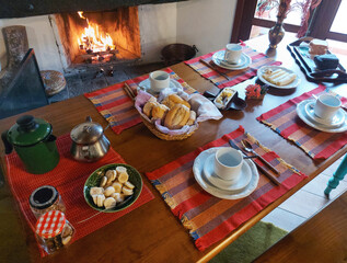 breakfast on the table