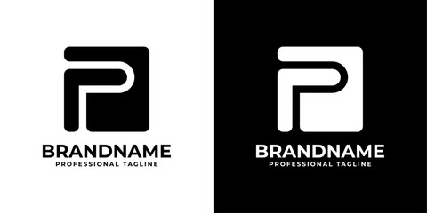 Modern Letter P Logo Set, suitable for any business with P initial
