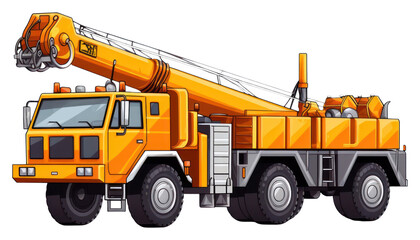 PNG Toy crane vehicle truck white background transportation.