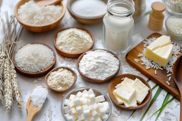 Ingredients for making pastry