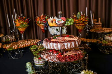 Catering wedding buffet for events
