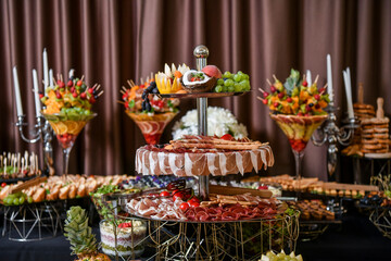 Catering wedding buffet for events