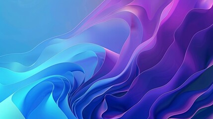 Obraz premium Abstract Swirling Blue and Purple Fluid