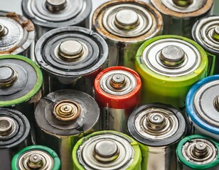 Verschiedene Batterien sorten