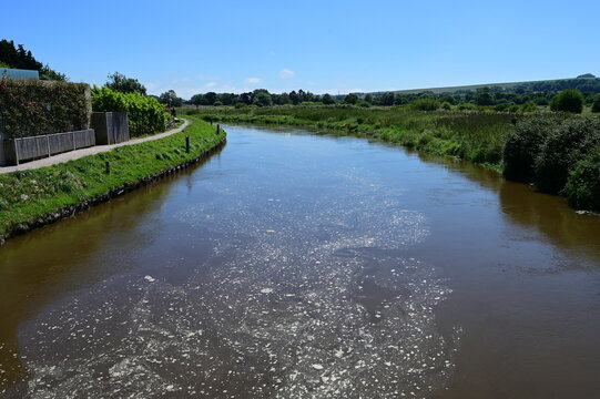  River Adur on the border of Bamber and Upper Beeding in West Sussex. 