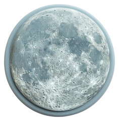 Obraz premium PNG Seal Wax Stamp moon astronomy sphere white background.
