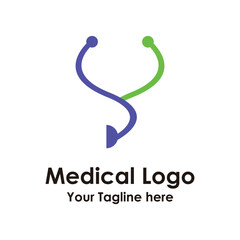 Medical logo design vector template
