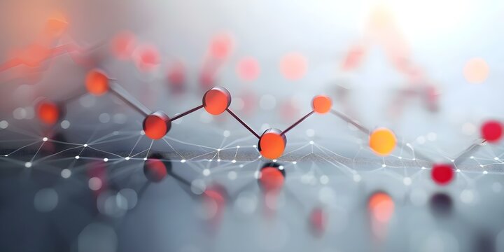 3D linear graph illustrating constant rate of change with straight line. Concept Mathematics, 3D Graph, Linear Equation, Rate of Change, Straight Line