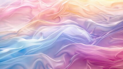 Obraz premium soft pastel abstract textile wallpaper background soothing folds of drapery decorative oversized digital art