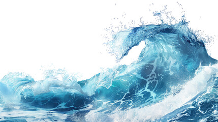 Sea wave, transparent background PNG