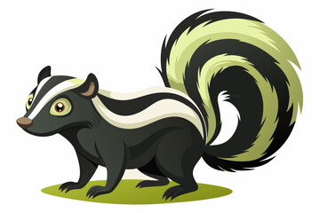 zodiac sign pisces, skunk  icon vector illustration, skunk silhouette of a skunk isolated on a white background, eps, png, svg,  skunk vector