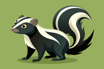 zodiac sign pisces, skunk  icon vector illustration, skunk silhouette of a skunk isolated on a white background, eps, png, svg,  skunk vector