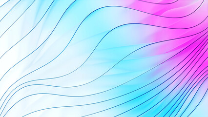 グラデーションとレイヤーが美しい3Dのガラスイメージ, ピンクとブルーのさわやかなグラデーション