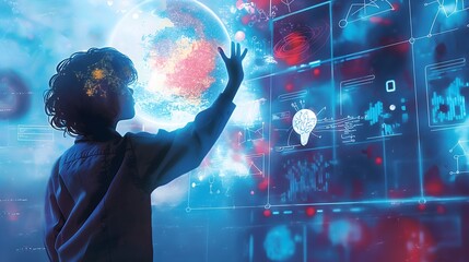 3. Generate a scenario of AI-driven adaptive learning systems, adjusting curriculum and pacing based on individual student performance and needs.