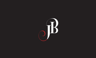 JB, BJ , J , B , Abstract Letters Logo Monogram