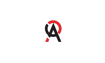OA, AO, O, A Abstract Letters Logo Monogram