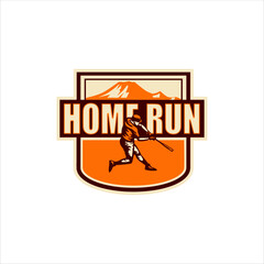 Baseball Home Run Hit Mascot