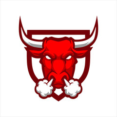 Angry Bull Mascot