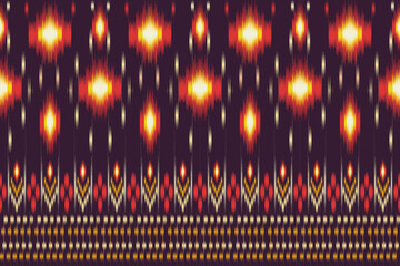 Abstract design ikat vector seamless pattern traditional.