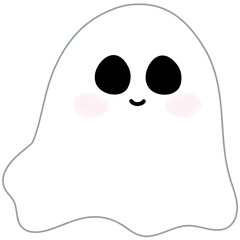 Halloween white ghost