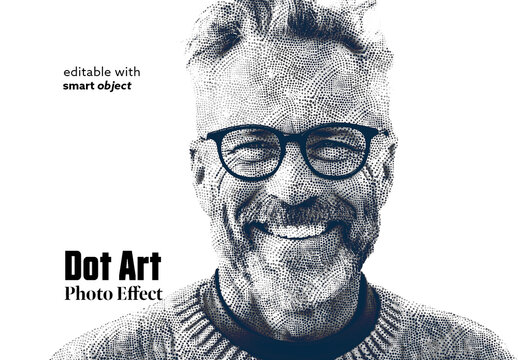 Dot Art Photo Effect