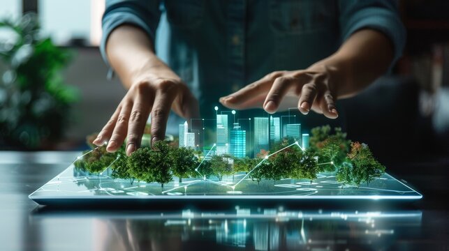 Future Vision Virtual Property Management Interface Innovative Technology in Action - Powered by Adobe