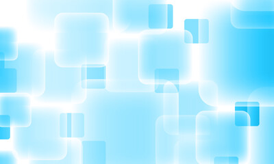 Geometric abstract pattern glass style. Abstract blue square texture.