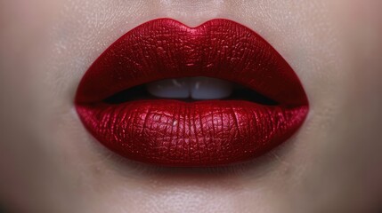 Obraz premium red lipstick